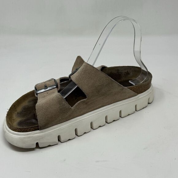 Birkenstock Papillio Arizona Sandals Womens 7 EU 38 Narrow Brown Platform Shoes - Picture 10 of 16